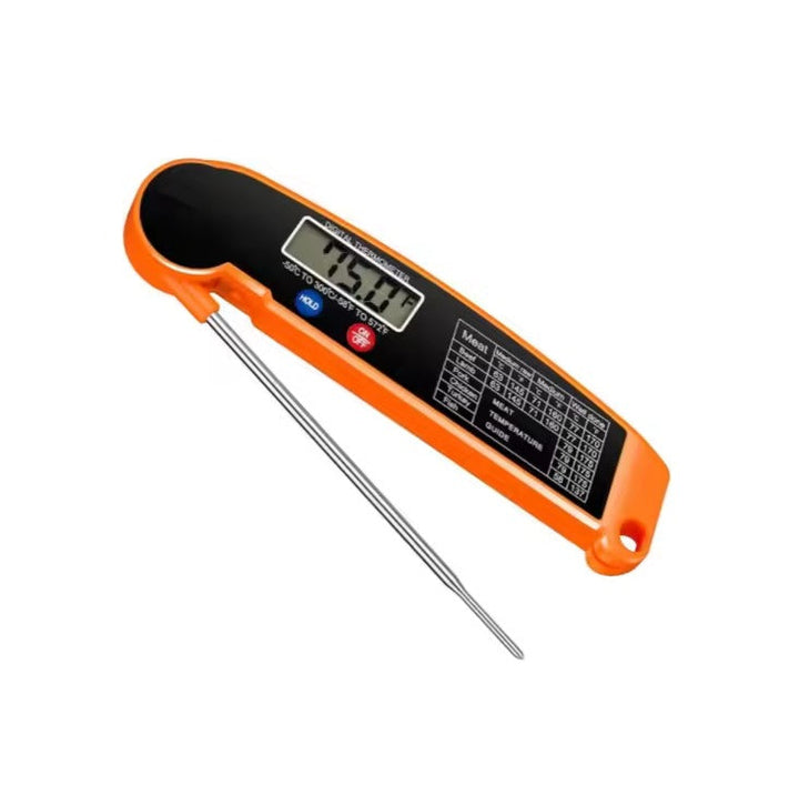 Klappbares Digital-Küchenthermometer für präzise Temperaturmessung beim Kochen & Backen.