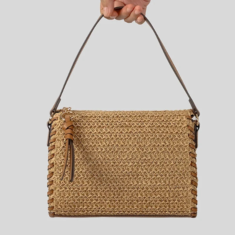 Elegante geflochtene Damen Handtasche, modisches Accessoire für jeden Anlass, langlebiges Design.