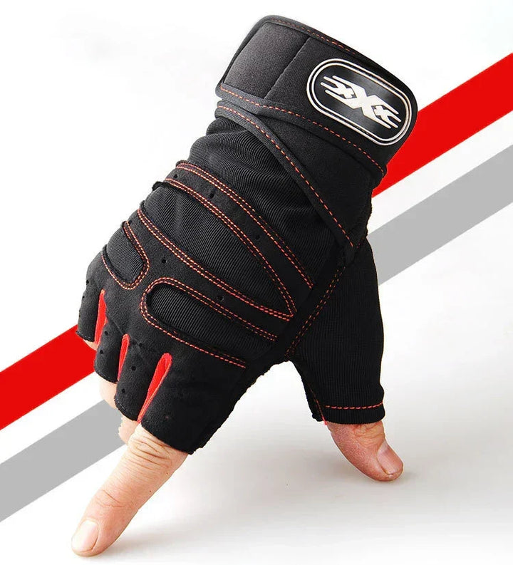 Vielseitige Fitnesshandschuhe, stoßfest & mit Handgelenkstütze, ideal für jedes Workout.