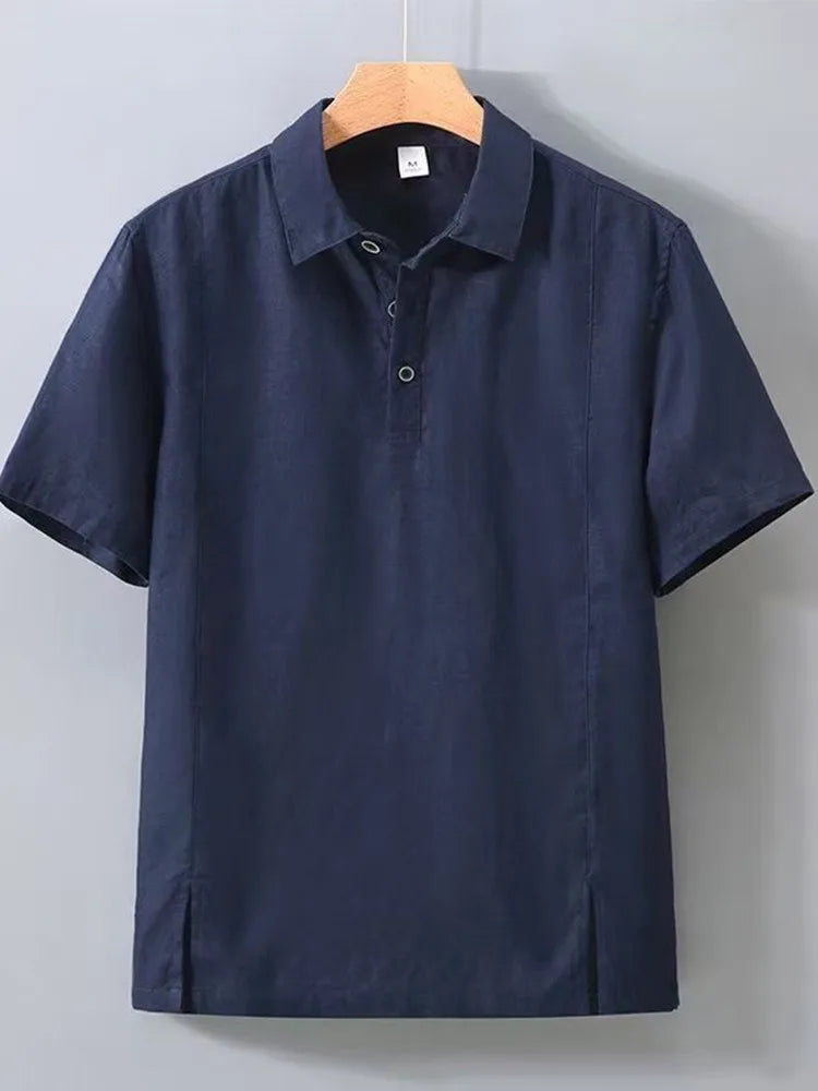 Komfortables Herren Outfit: Lässiges Poloshirt & Freizeithose. Zweiteiler Set für Sommer & Frühling, bequemer Style.