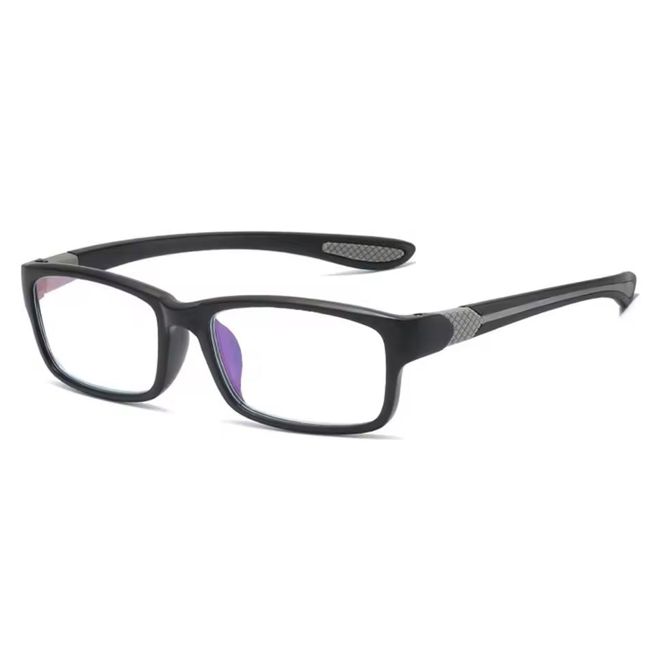 Moderne Sport-Lesebrille mit Blaulichtfilter. Unisex Design für Augenschutz & komfortables Lesen.