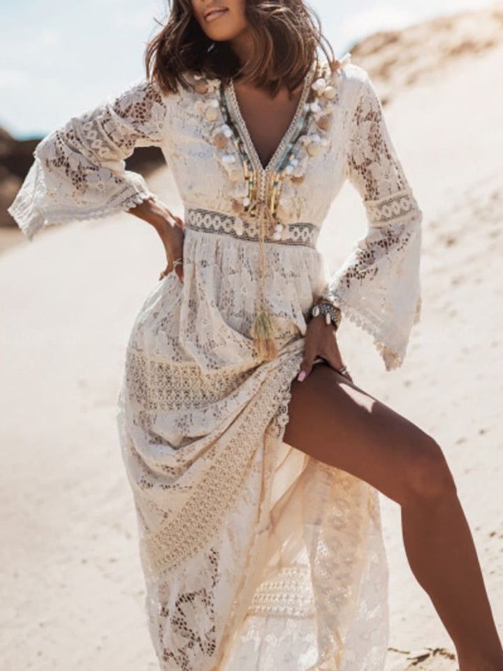 Luftiges Damen Sommerkleid, elegant und stilvoll, ideal für entspannte Sommertage und Feste.