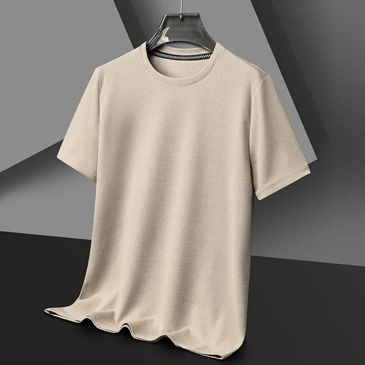 Herren T-Shirt mit atmungsaktiver Waffelstruktur für Alltag & Freizeit.