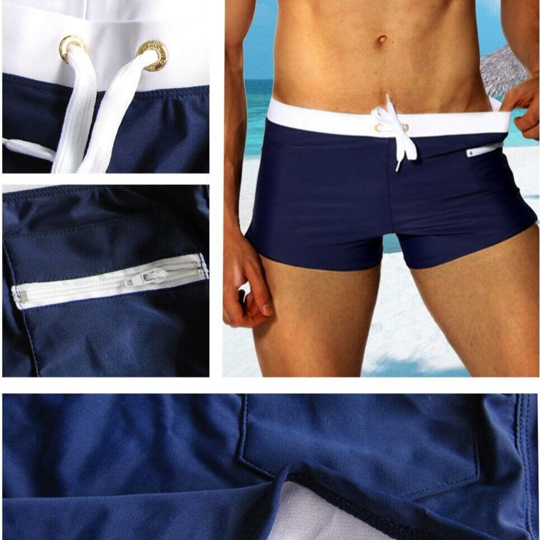 Schnelltrocknende Männer Badehose, optimal für Urlaub und Entspannung.