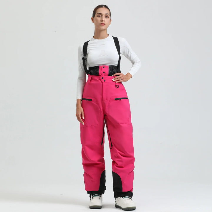 Funktionale Unisex Schneehose, Hosenträger, Kälteschutz bis -40°C, strapazierfähig für Outdoor-Abenteuer.