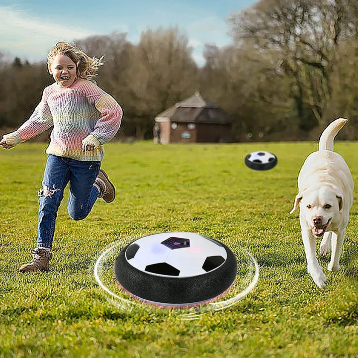 Vielseitiger schwebender Fußball, elektrisch, als Kinderspielzeug für spannende Bewegungsspiele drinnen und draußen.