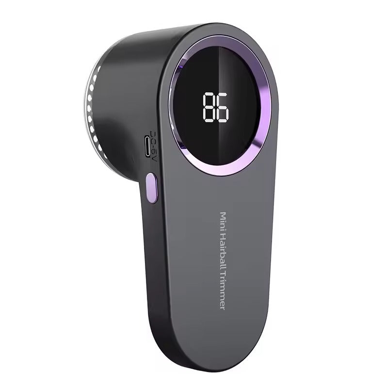 Tragbarer USB-aufladbarer Flusenentferner und Tierhaarentferner für frische, flusenfreie Kleidung.