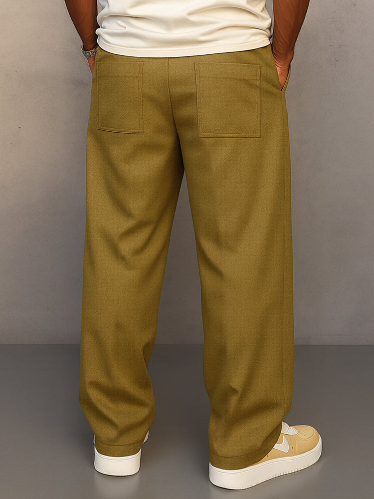 Hochwertige Herren Stoffhose: Mit Kordelzug, Bügelfalte und bequemem Schnitt für vielseitige Looks.