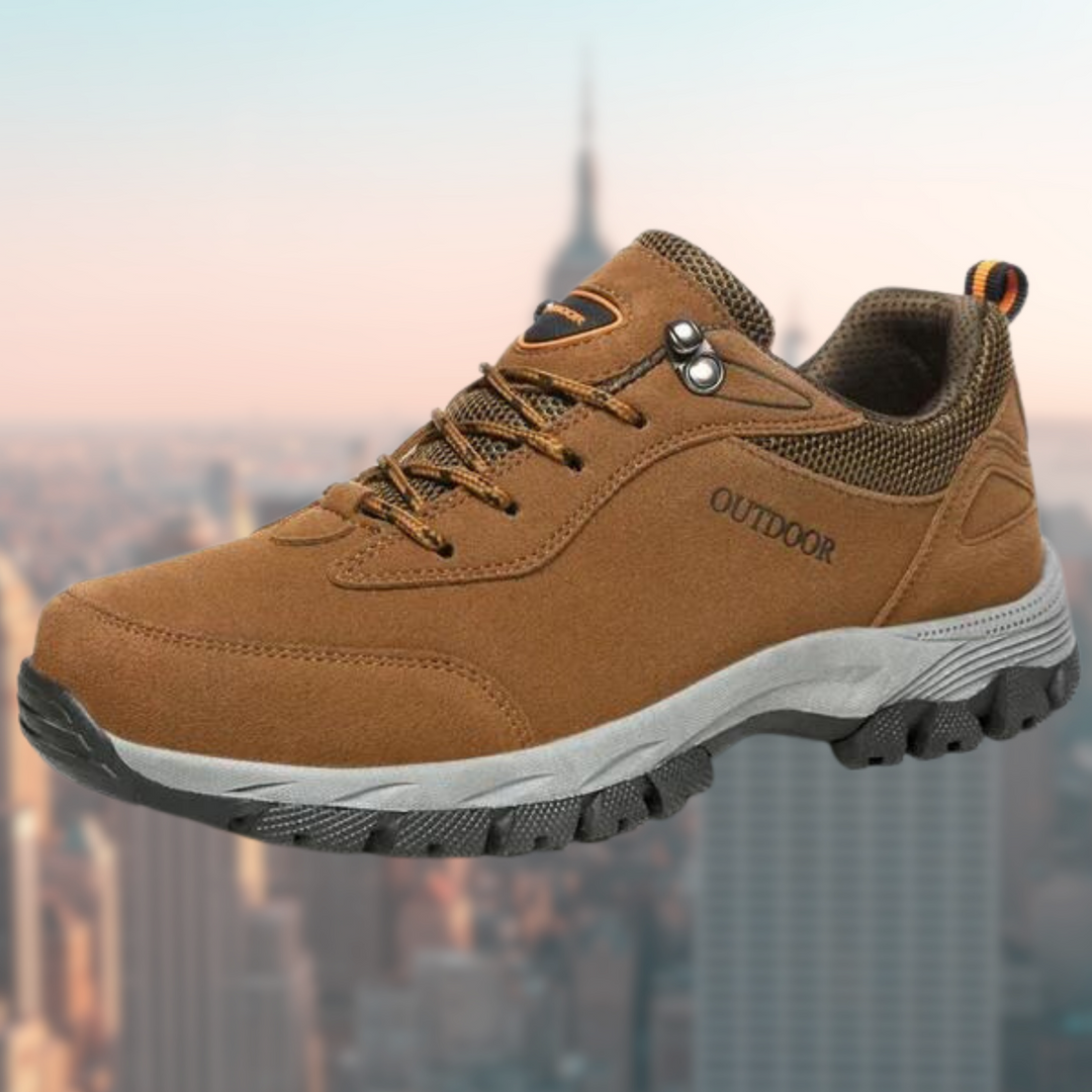 Herren Bequemschuhe mit Stoßdämpfung, ideal bei Plantarfasziitis und Fersensporn für maximalen Komfort.