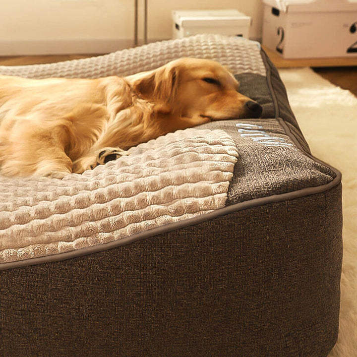 Komfortables, orthopädisches Hundebett mit robustem, kratzfestem Bezug. Perfekter Schlafplatz für jedes Haustier.