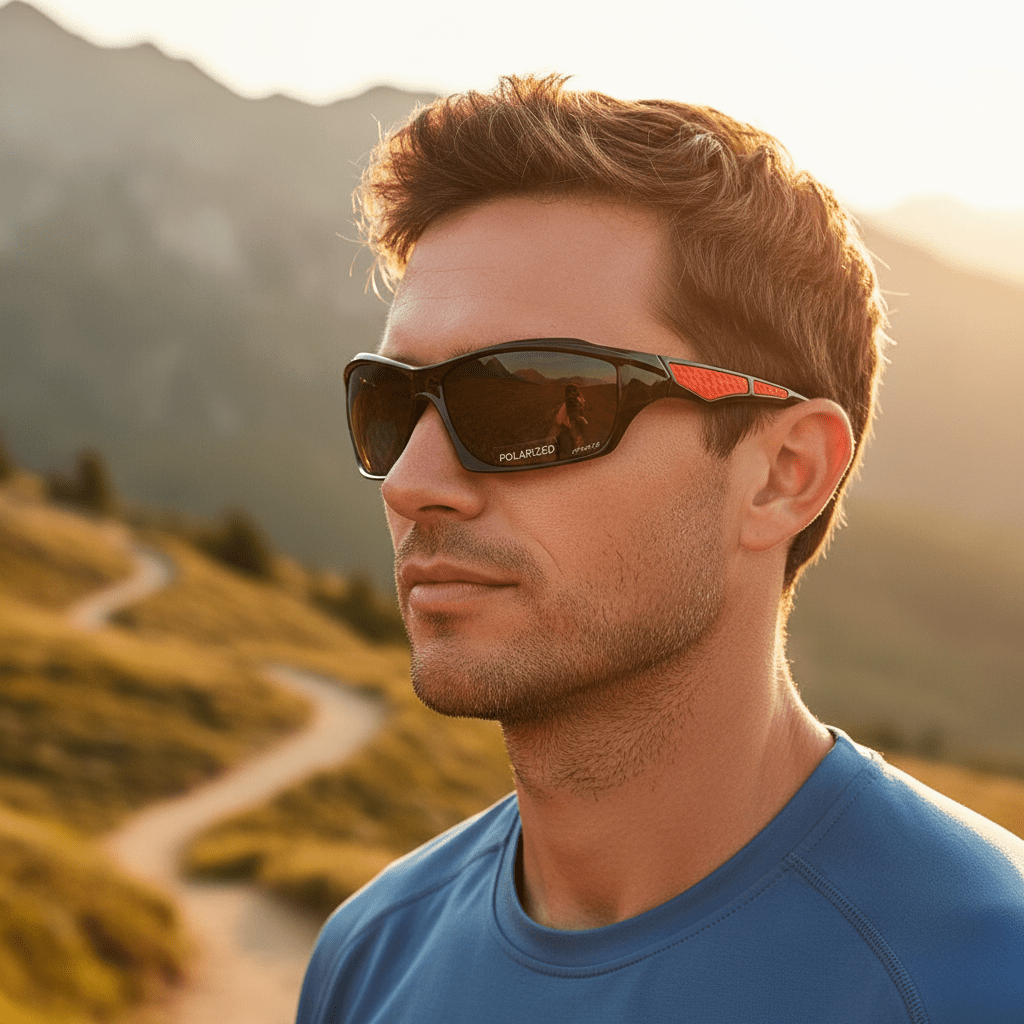 Unisex Polarisierte Sonnenbrille mit UV400 Schutz. Perfekt für Outdoor & Freizeit im Sommer.