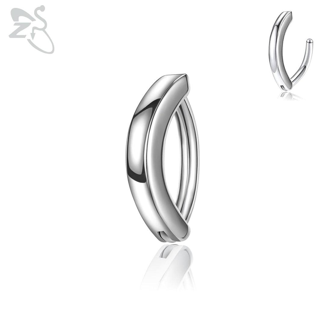 Damen Bauchnabelpiercing in 925er Silber, auch in elegantem Gold oder Roségold erhältlich.