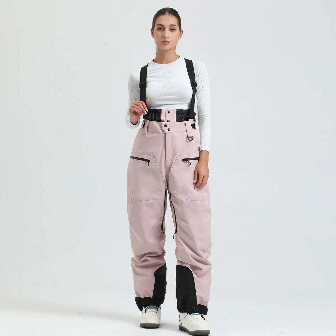 Warme Unisex Skihose mit Hosenträgern, wasserdicht, winddicht, für eisige Temperaturen & Schnee.