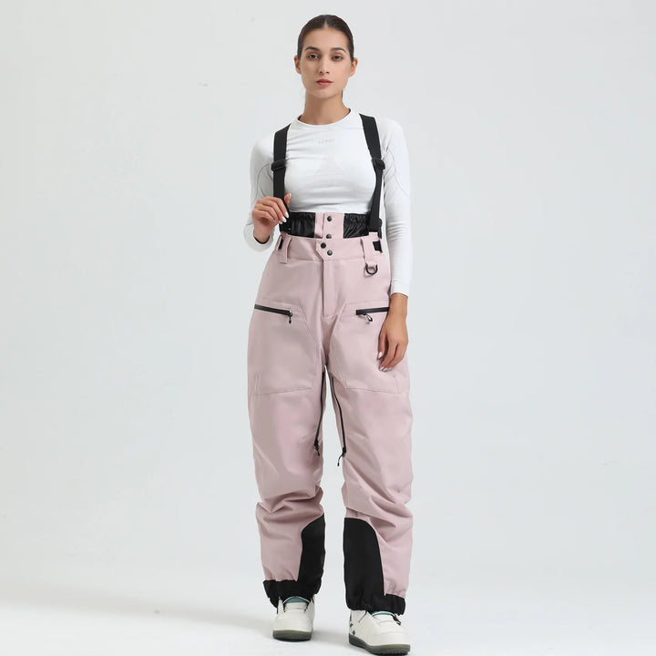 Warme Unisex Skihose mit Hosenträgern, wasserdicht, winddicht, für eisige Temperaturen & Schnee.