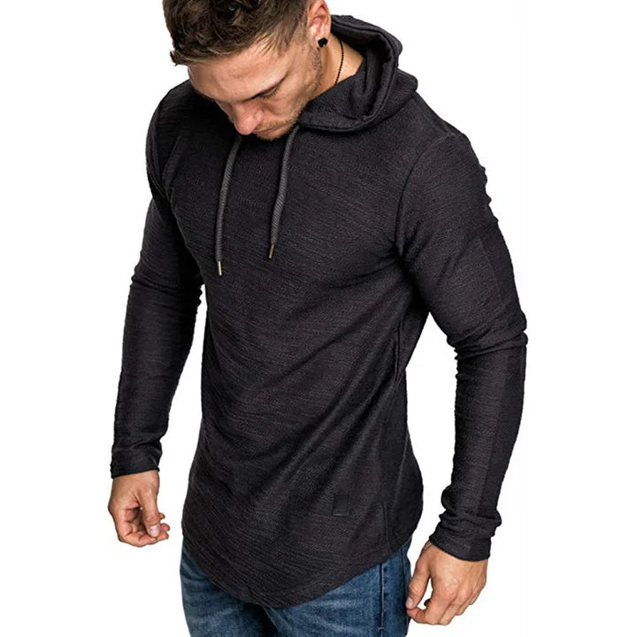 Basic Herren Slim Fit Hoodie, sportlicher Kapuzenpullover, bequem und vielseitig für jede Männermode.
