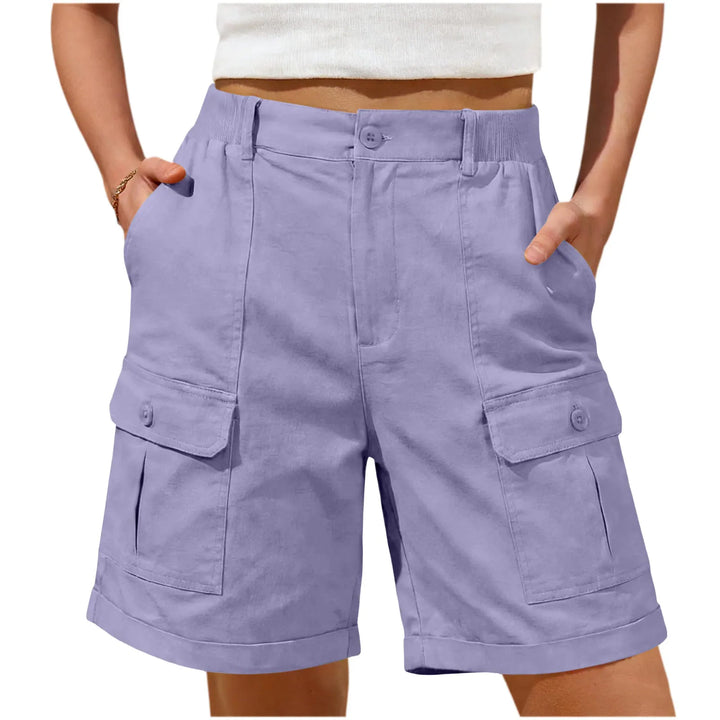 Damen Sommer Jorts, elastisch, knielang, vielseitige und moderne Freizeitmode.