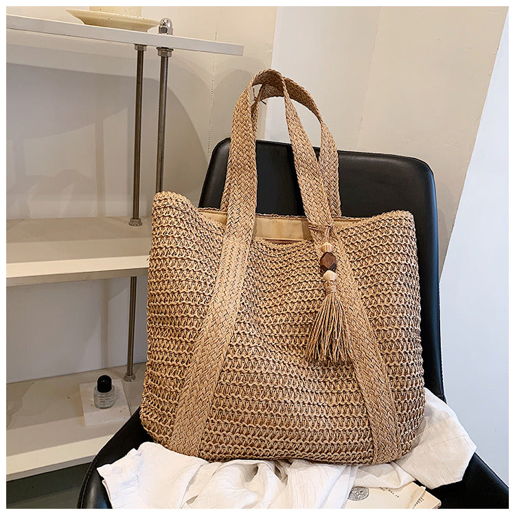 Elegante Damenhandtasche Zane in Grün/Beige, modisch und geräumig, perfekt für Sommer und Alltag.