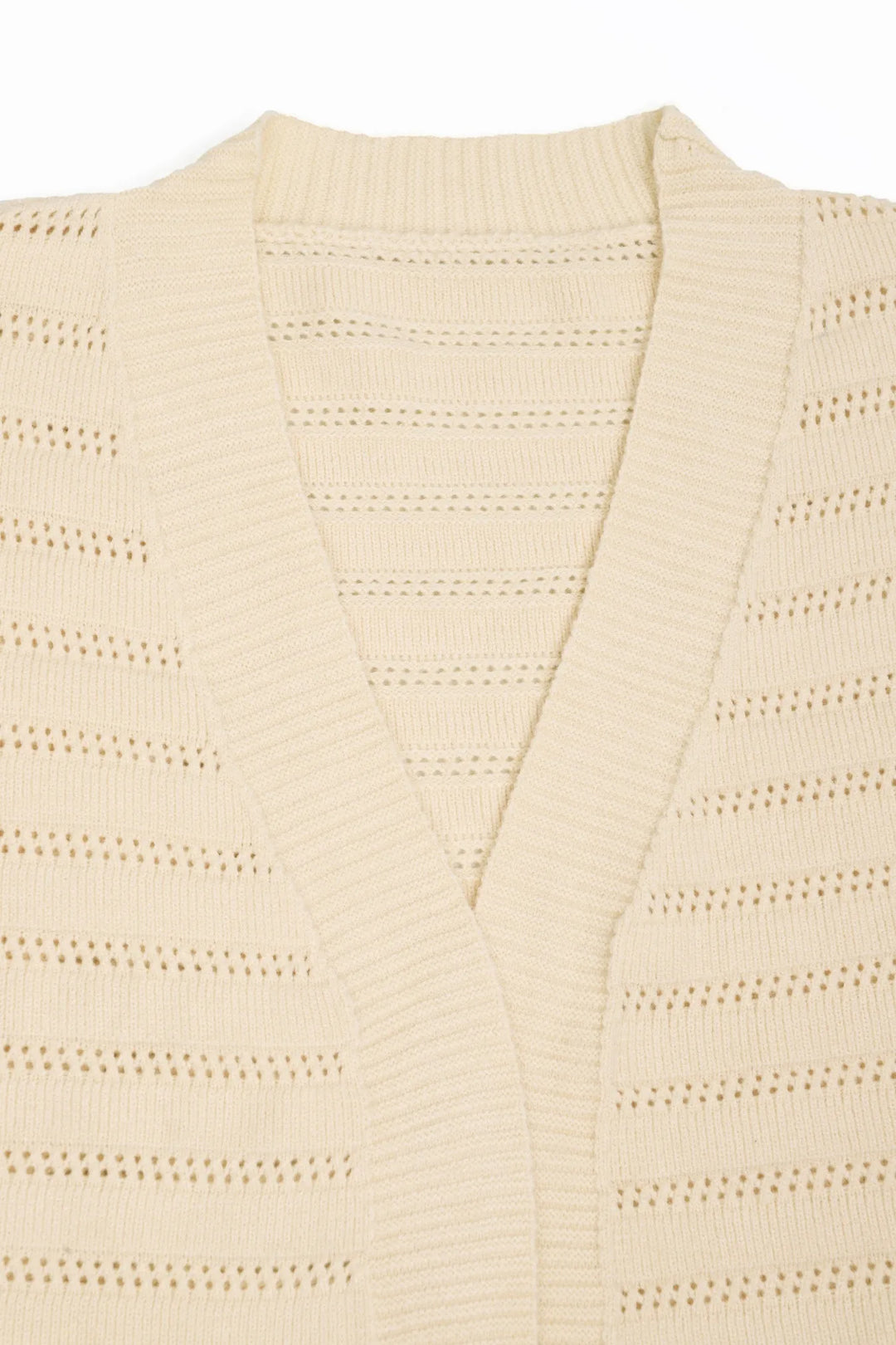 Modischer Damen Offener Cardigan mit langen Ärmeln. Vielseitig kombinierbar als Übergangsjacke.