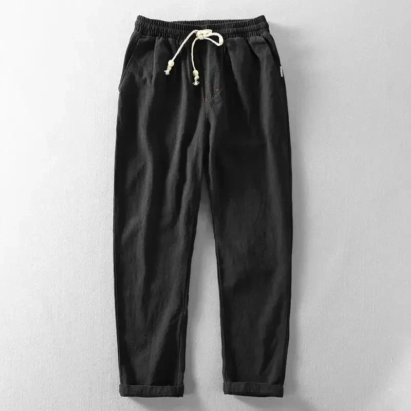 Herren ultraleichte Leinenhose Fabio, atmungsaktiv & bequem für warme Sommertage. Ideal als Freizeithose.