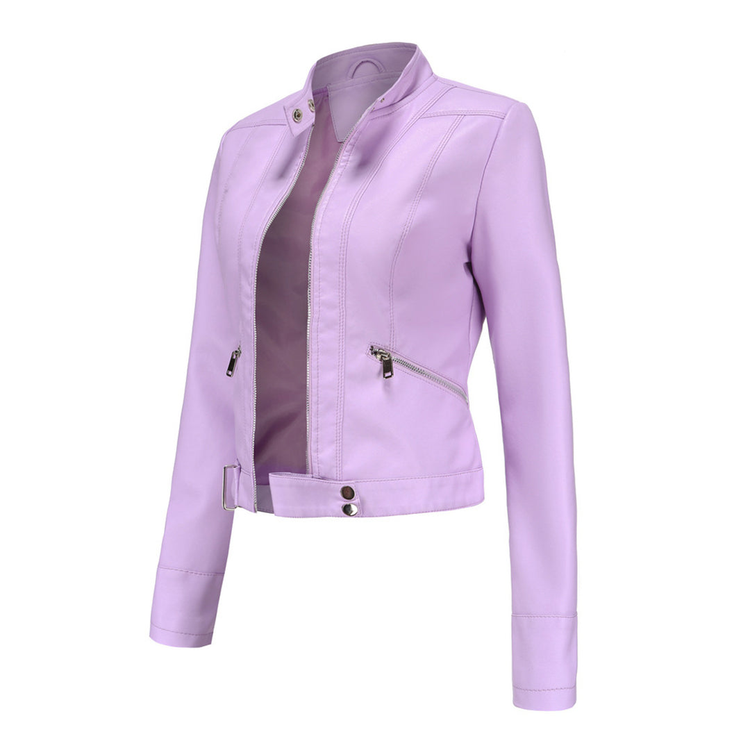 Elegante Damen Leder Übergangsjacke Marlene. Feminine Mode für den stilvollen Alltag und besondere Anlässe.