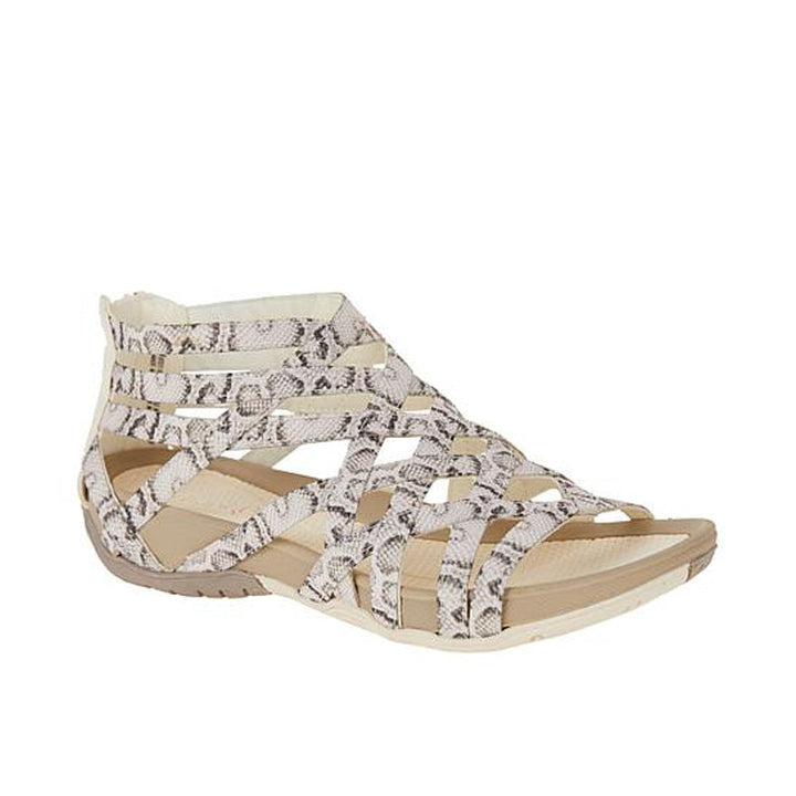 Stylische Damen Gladiator Sandalen mit Riemchen, bequem und schweißabsorbierend für den Sommer. Flache Komfortschuhe.