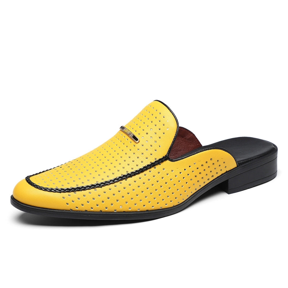 Atmungsaktive Herren Pantoletten (Mules) in elegantem Design. Komfortable Slip-on Sommerschuhe.