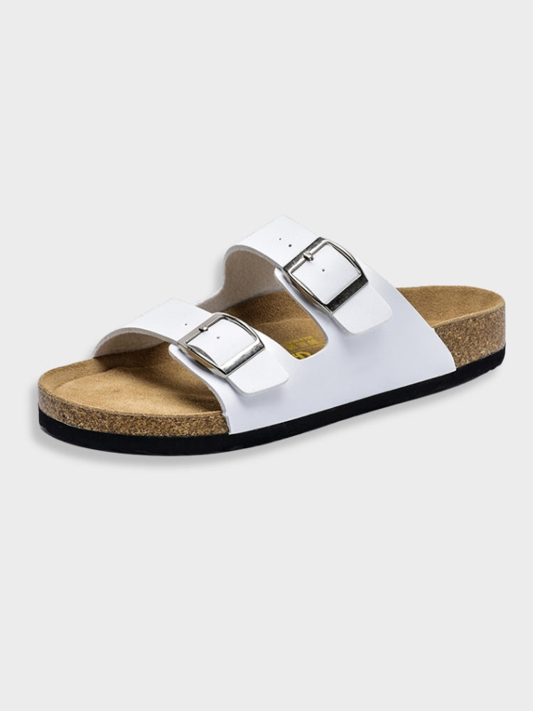 Stylische Herren Sandalen mit Fußbett und rutschfester Grip Sohle, ideal für Freizeit und Strand.