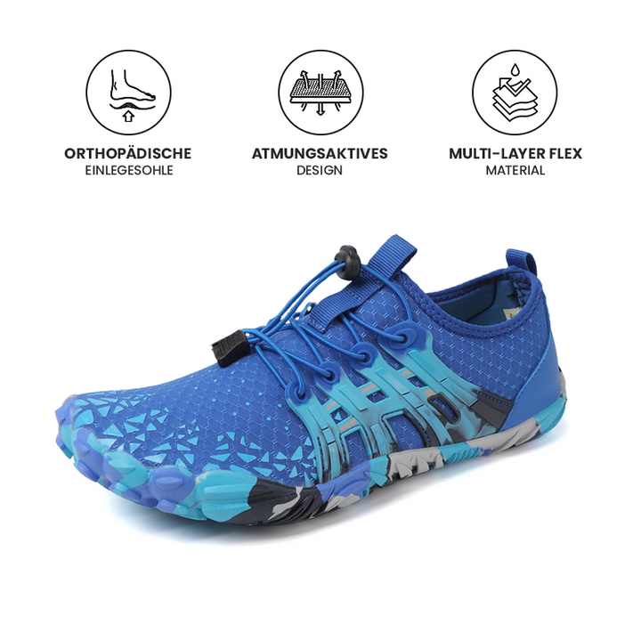 Sommerliche Barfußschuhe unisex, leicht und flexibel, perfekt für Sport, Freizeit und gesunden natürlichen Lauf.