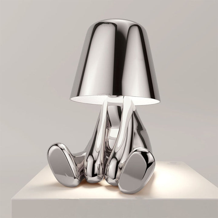 Dimmbare LED-Stimmungsleuchte, akkubetrieben. Elegante Tischlampe für flexible Lichtstimmung in jedem Raum.