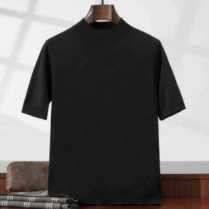 Vielseitiger Herren Kurzarm Strickpullover, elegant & lässig, ideal für Frühling und Sommer. Bequem für Freizeit & Alltag.