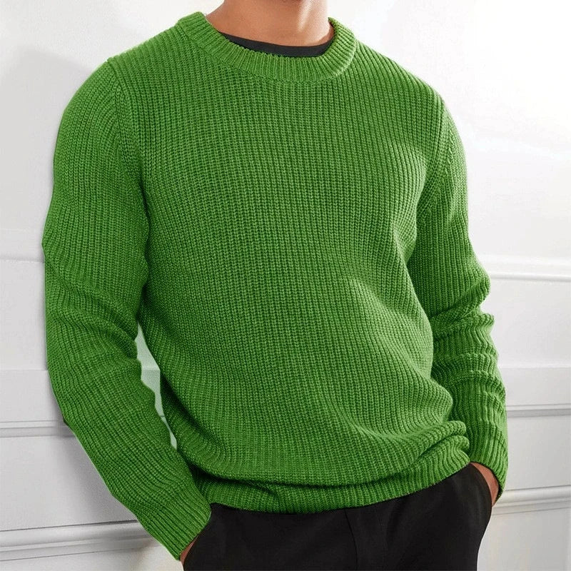 Warmer Herren Strickpullover, klassisch & bequem. Stylischer Winterpullover für Herrenmode, Freizeit & kalte Tage.