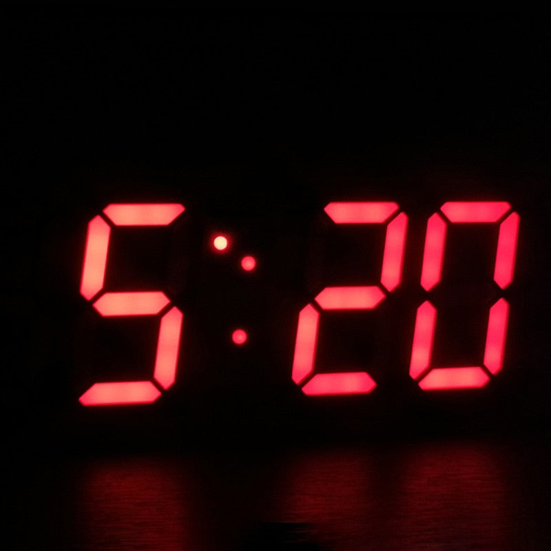 Hochwertige moderne Digitaluhr mit LED-Anzeige, integriertem Wecker und praktischem Nachtmodus.