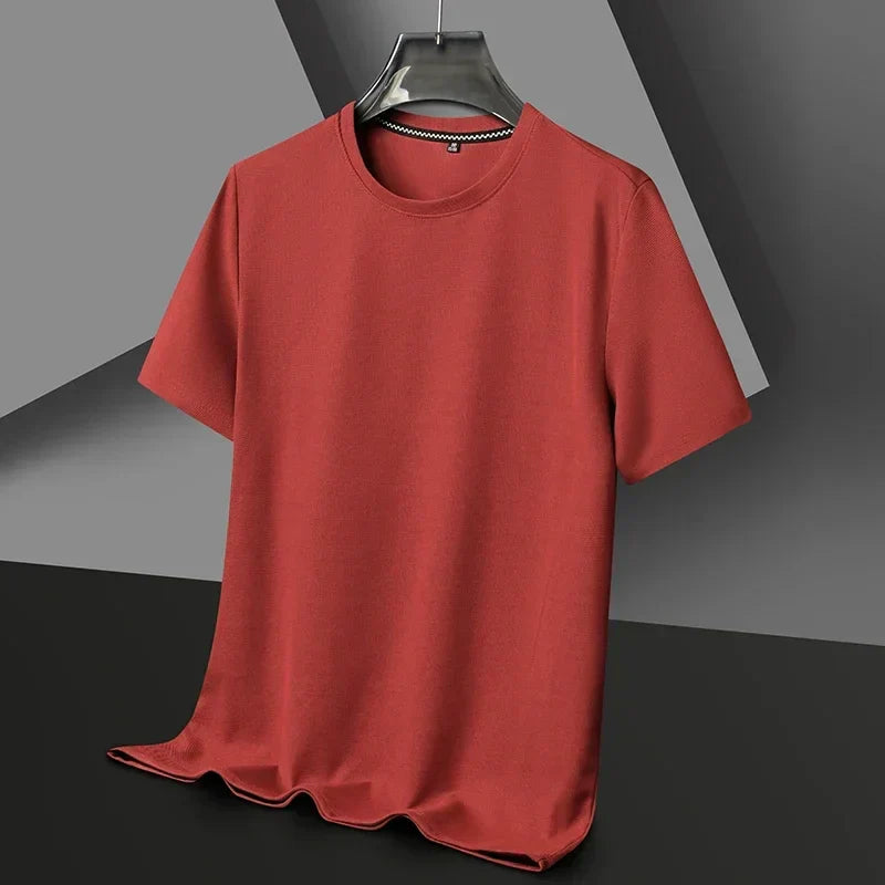 Leichtes Herren T-Shirt mit innovativer Waffelstruktur und atmungsaktivem Mesh-Gewebe.