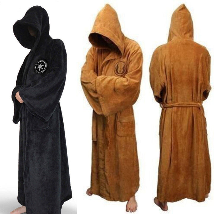 Herren Bademantel lang, warm & gemütlich für entspannte Stunden zu Hause oder nach Sauna & Wellness.