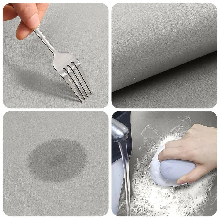 Weiche Badematte mit Anti-Rutsch-Unterseite, waschbar. Perfekt als Badteppich oder Flurmatte.