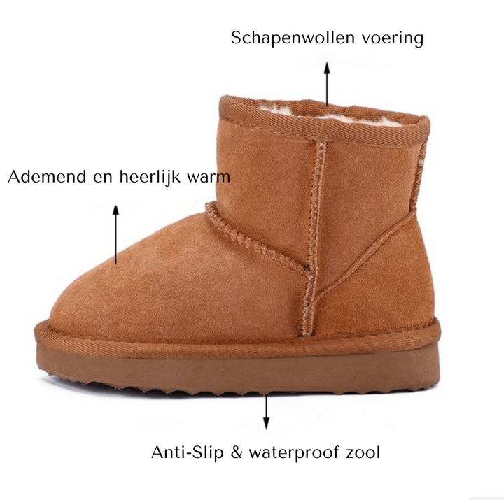 Bequeme & warme Kinder Winterstiefel, wasserdicht & rutschfest; ideale Winterschuhe für Spiel im Schnee & Outdoor.