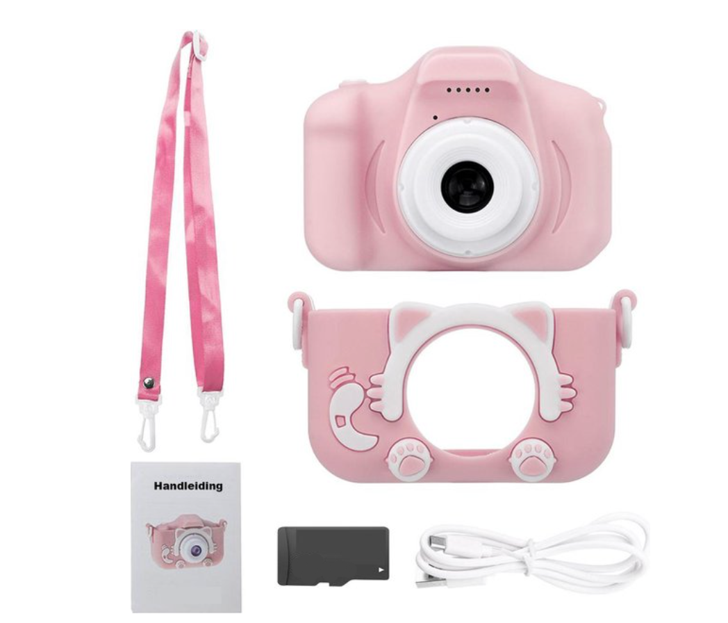 Ideales Kindergeschenk: Stoßfeste Digitalkamera (blau). Fördert Junior-Fotografie und Video-Kreativität. Inkl. Spiele.