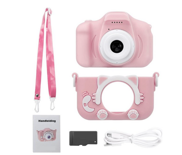 Ideales Kindergeschenk: Stoßfeste Digitalkamera (blau). Fördert Junior-Fotografie und Video-Kreativität. Inkl. Spiele.