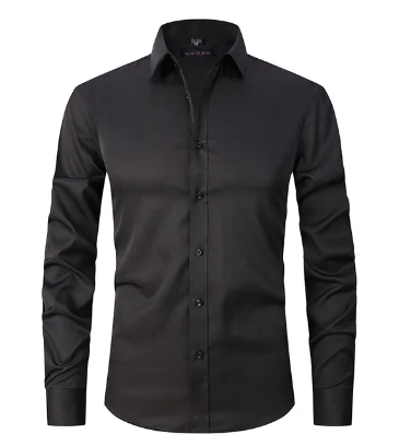 Stilvolles Antifalten-Herrenhemd im Smart-Casual-Look, perfekt für Büro & elegante Freizeit.