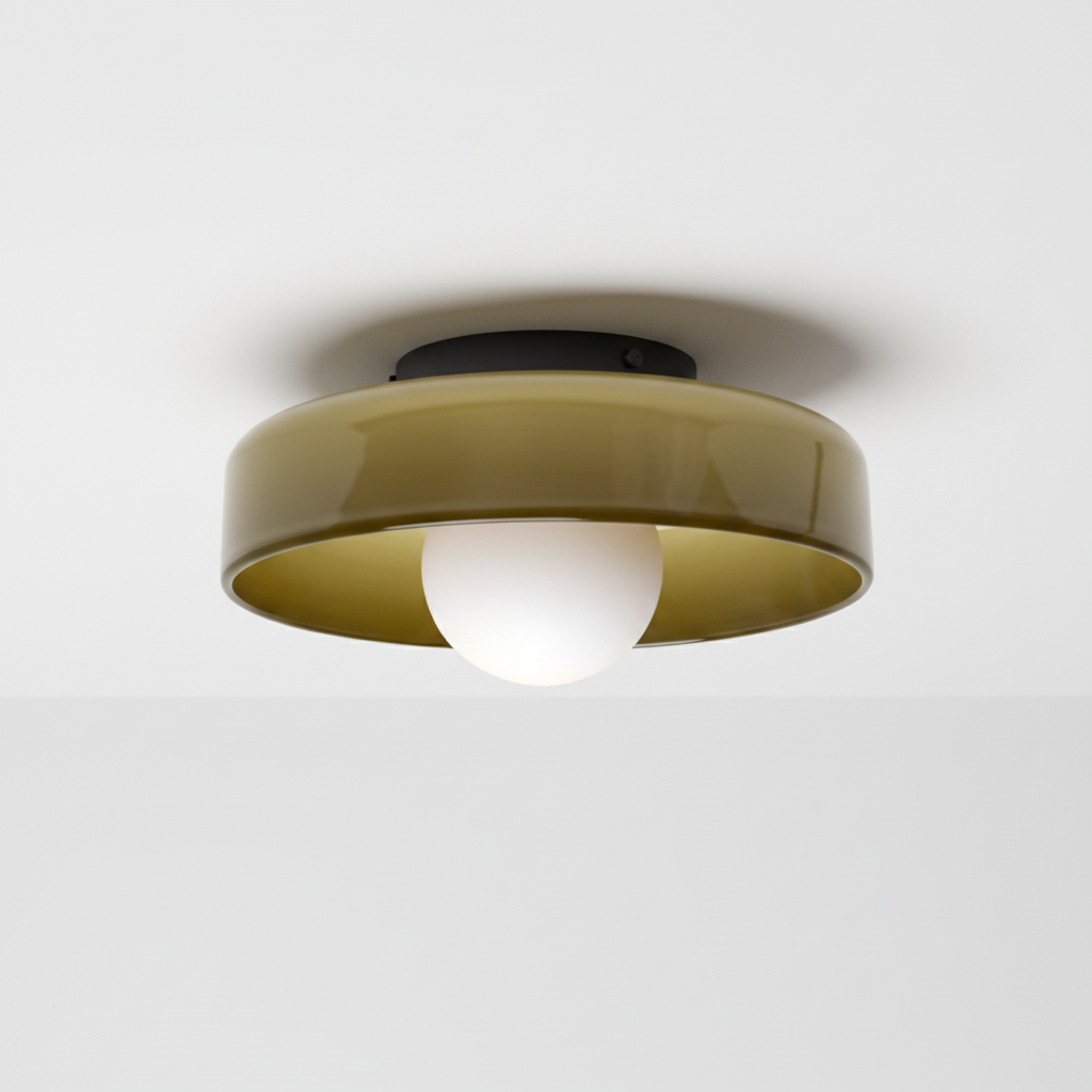Die SphereGlow Deckenleuchte beleuchtet den Raum mit einem sanften, runden Licht. Ideal für Ambiente.