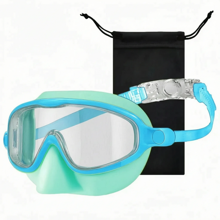 Kinder Schwimmmaske mit Nasenschutz – unverzichtbar für sichere Abenteuer im Wasser.