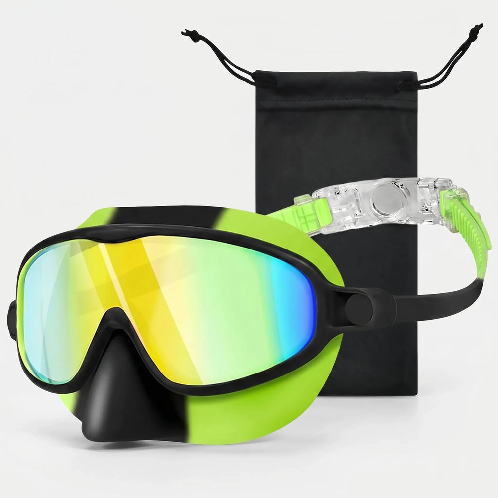 Bequeme Tauchmaske für Kinder, mit integriertem Nasenschutz für unbeschwertes Schwimmen.