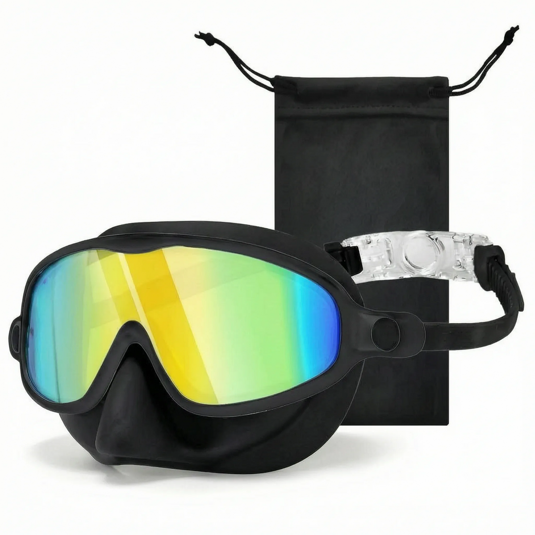 Schwimmmaske mit Nasenschutz für Kinder, schützt Nase & Augen beim Badespaß im Sommer.