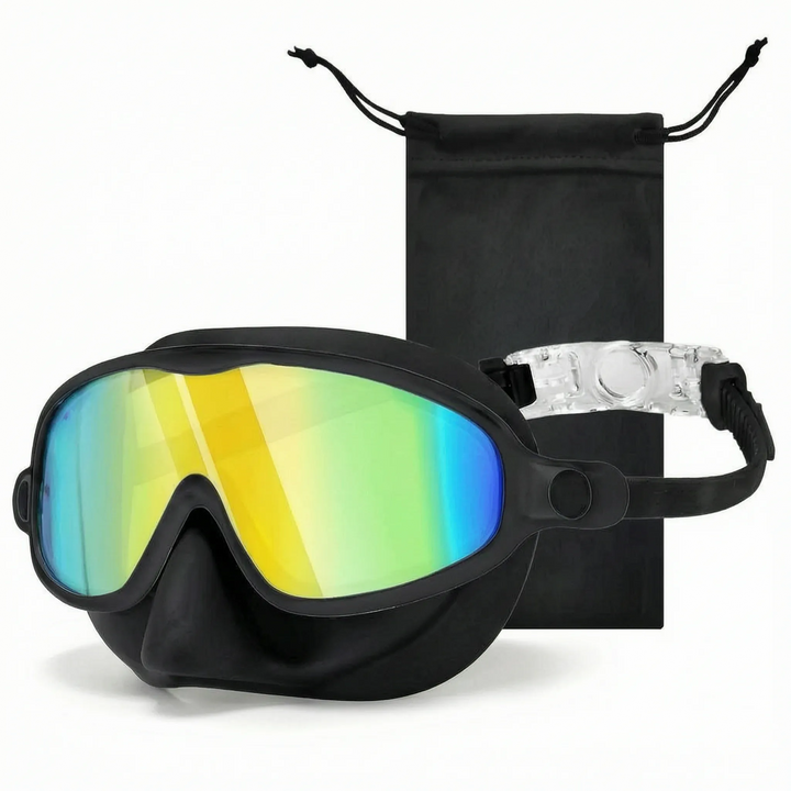 Schwimmmaske mit Nasenschutz für Kinder, schützt Nase & Augen beim Badespaß im Sommer.