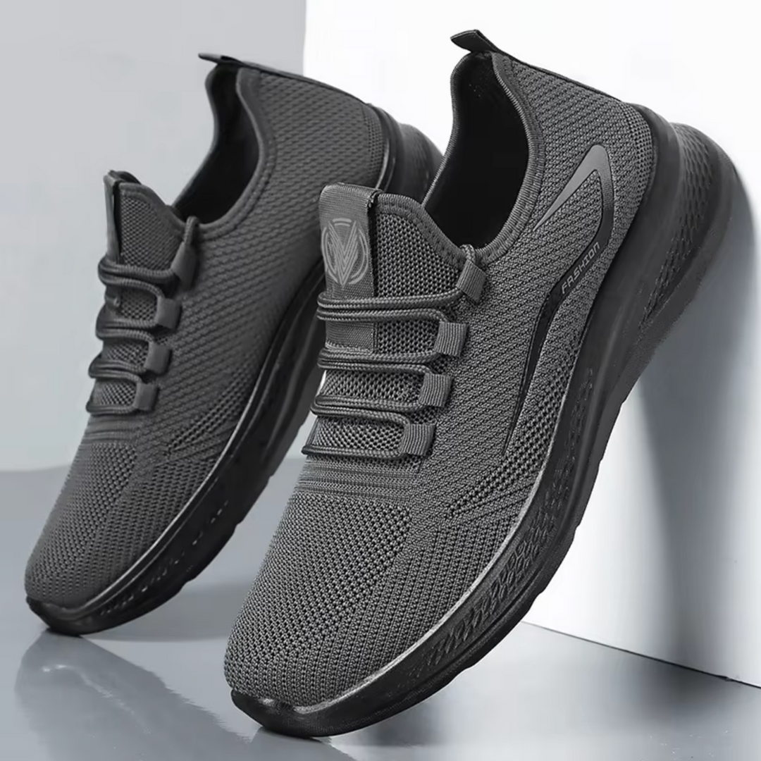 Atmungsaktive Herren Walkingschuhe Slip-On, orthopädisch, mit Dämpfung für den Alltag.