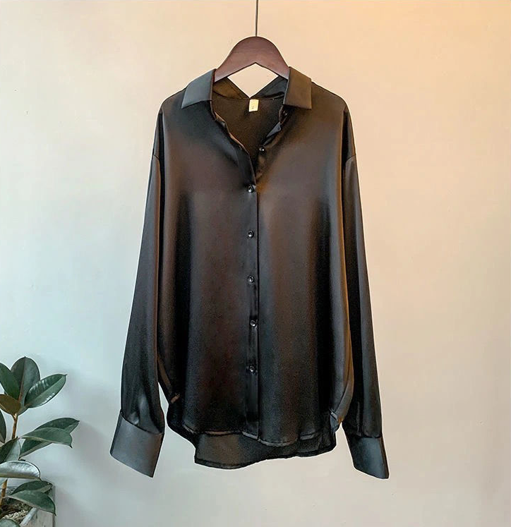 Vielseitige Damenbluse langarm, elegantes Oberteil für Business, Freizeit und Feierlichkeiten.