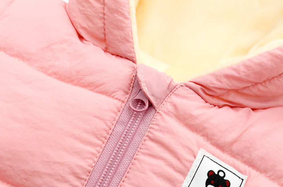 Extra warmer Unisex Baby Winter Strampler mit Kapuze & Bärenohren. Kuscheliger Schneeanzug für kalte Tage.