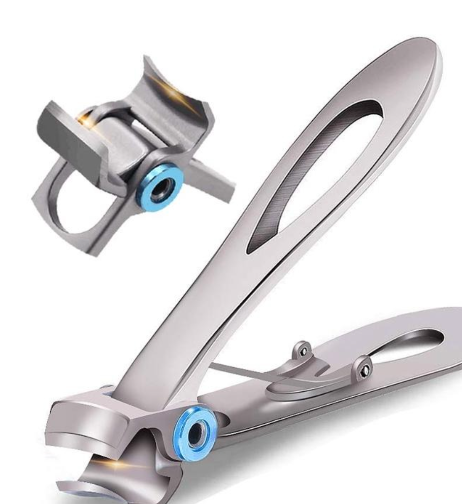Ergonomischer Unisex-Nagelknipser aus Edelstahl, perfekt für die tägliche Nagelpflege bei dicken Nägeln.