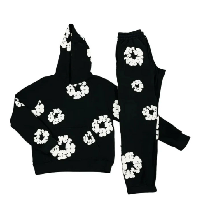 Unisex Blumen Trainingsanzug mit stilvollem Fit und ikonischem Druck. Perfekt für Komfort & Freizeit.