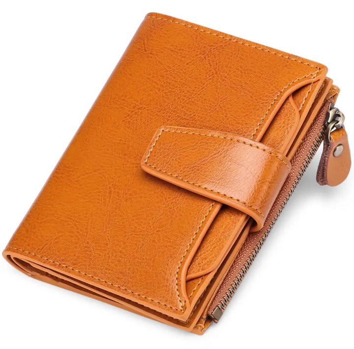 Multifunktionale kurze Geldbörse, unisex, mit RFID-Schutz und genügend Platz für Karten & Münzen.